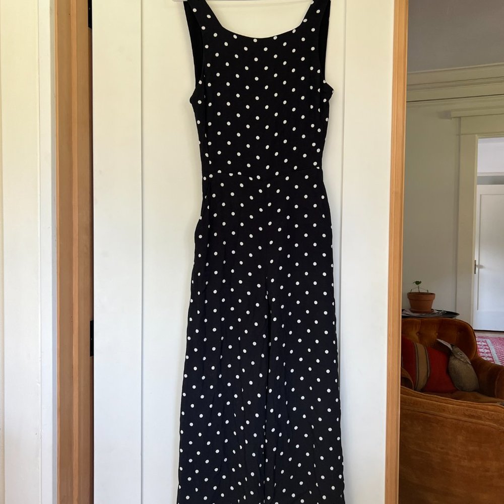 Aritizia Wilfred Black and White Polka Dot Jumpsuit S NEVER WORN